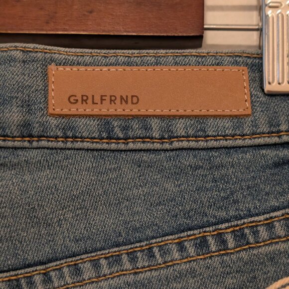 Grlfrnd Womens NWT Size 27 Kendall High Rise Distressed Medium Wash Denim Jeans - Picture 6 of 12